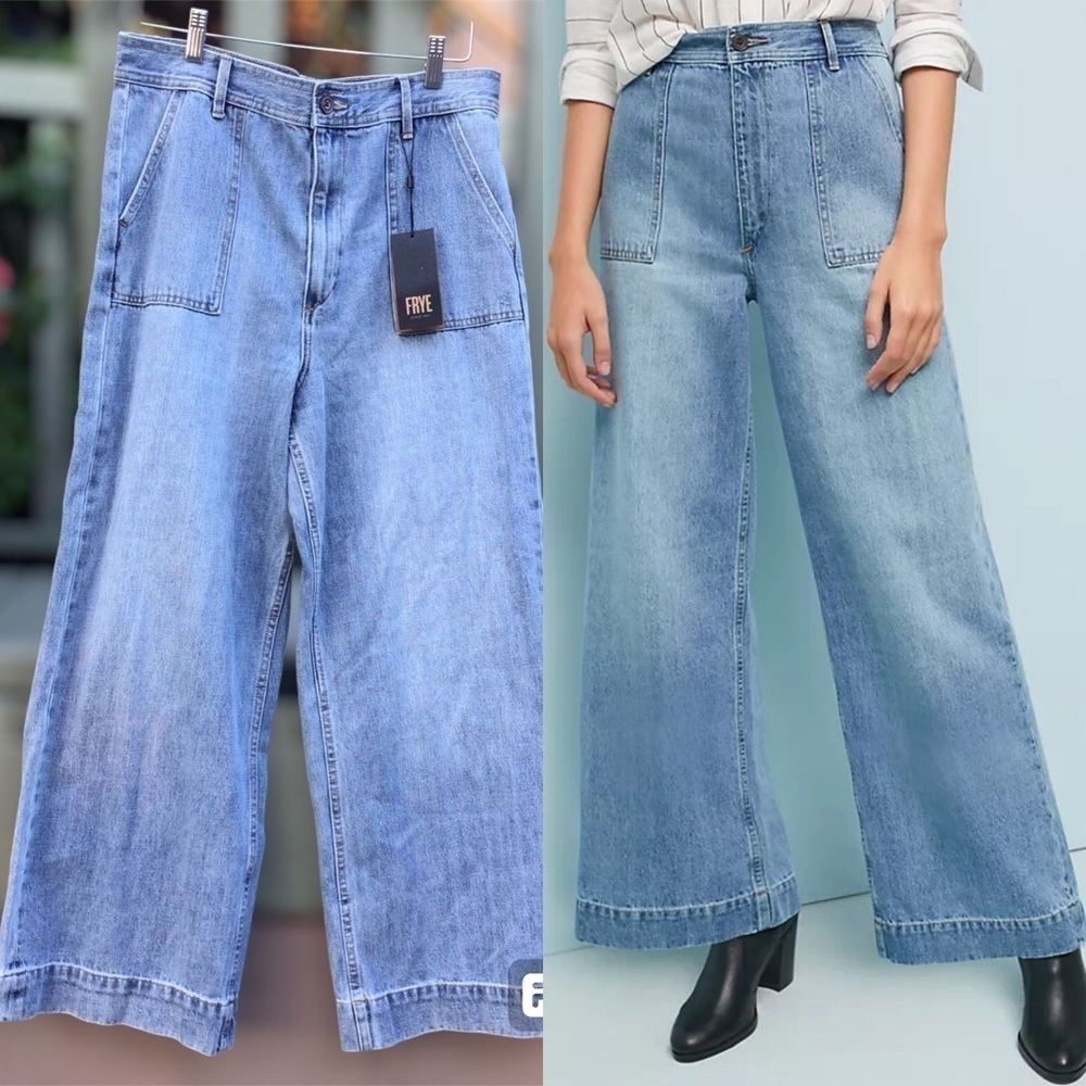 Frye Ready To Wear Nadie High Rise Wide Leg Jeans